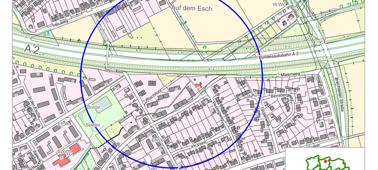 Evakuierungsradius während Entschärfung in Brechten