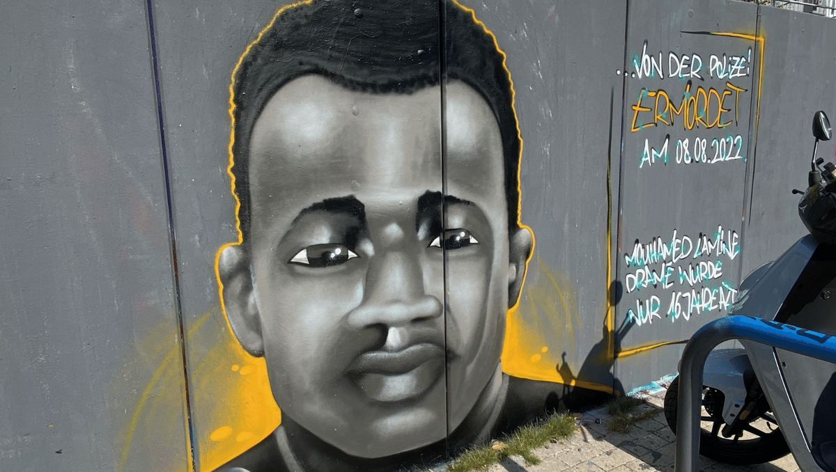 Graffiti Mouhamed Dramé Dortmund Nordstadt