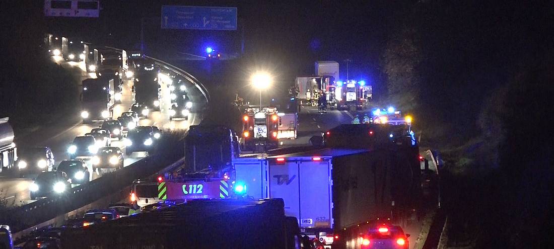 A2 Richtung Oberhausen ganze Nacht gesperrt
