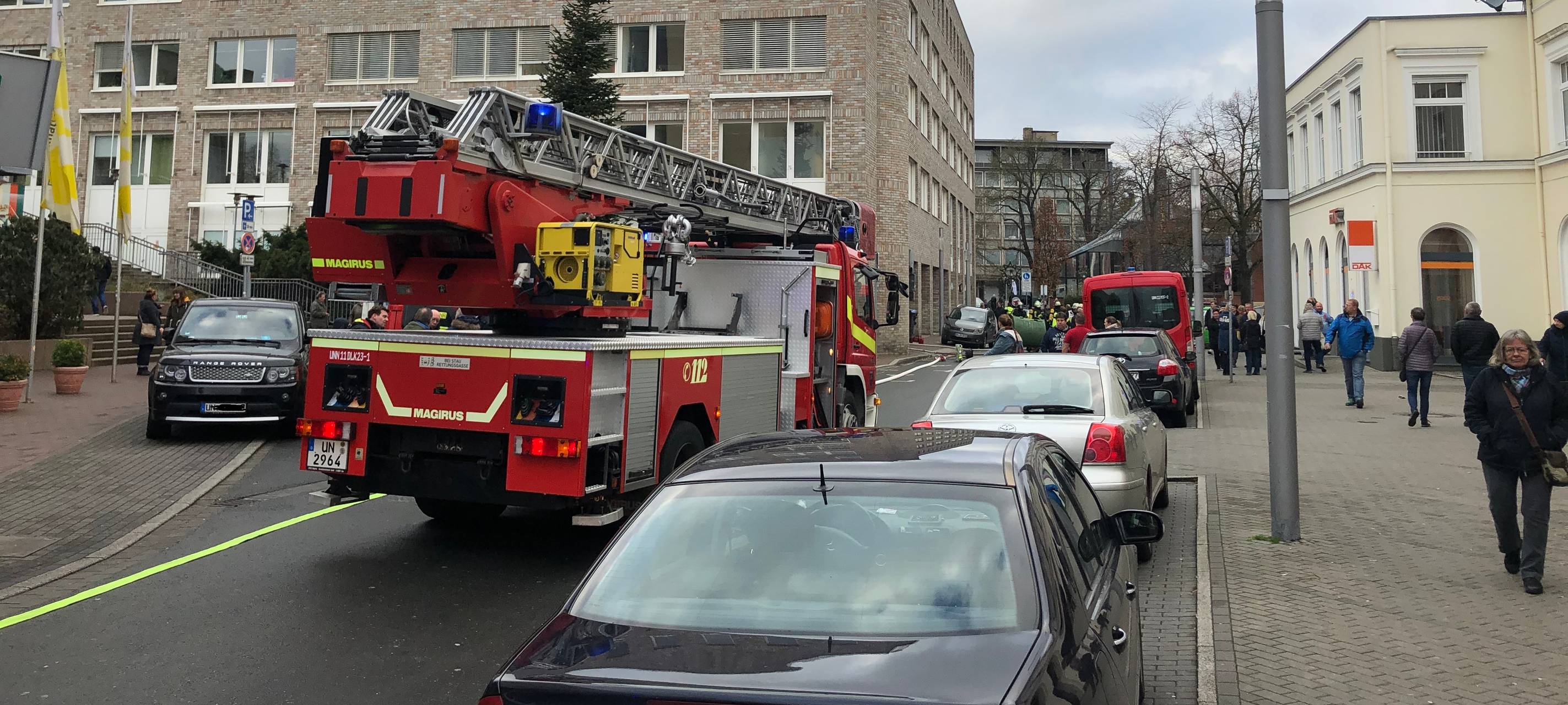 Rathaus Unna bleibt nach Feueralarm geschlossen