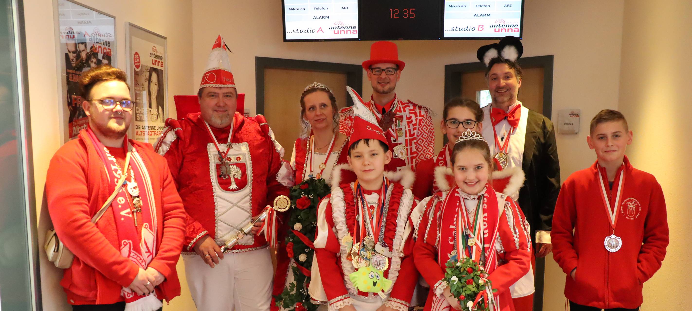 Prinzenpaar zu Besuch im Studio