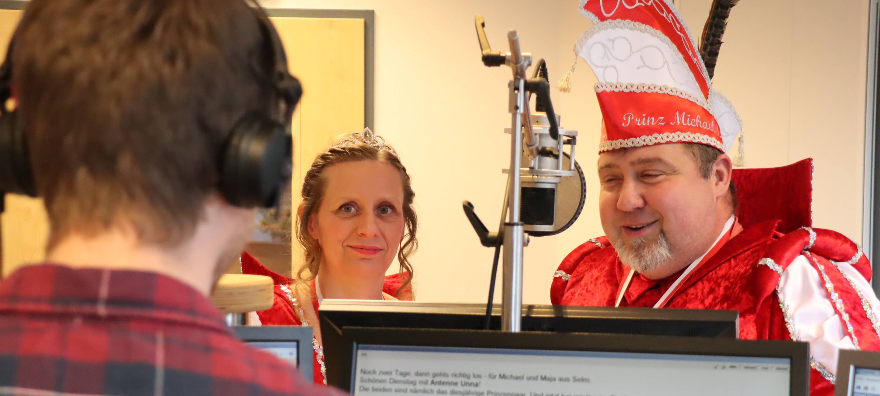 Prinzenpaar zu Besuch im Studio