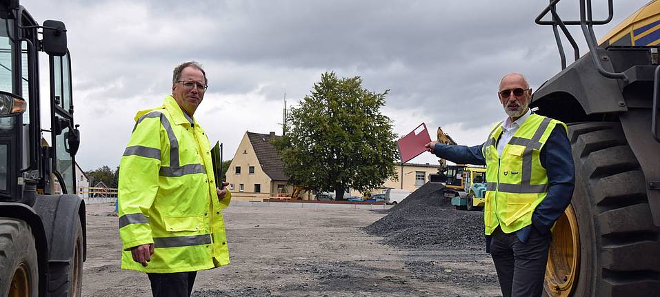 Ortstermin auf der sanierten Fläche in Unna-Massen