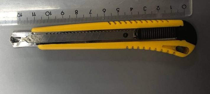 Sichergestelltes Messer