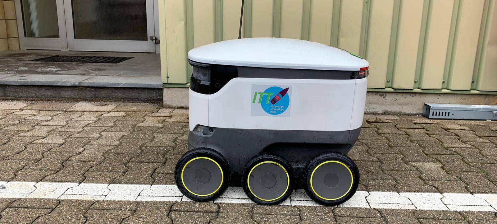 Lieferroboter bei Bayer in Bergkamen