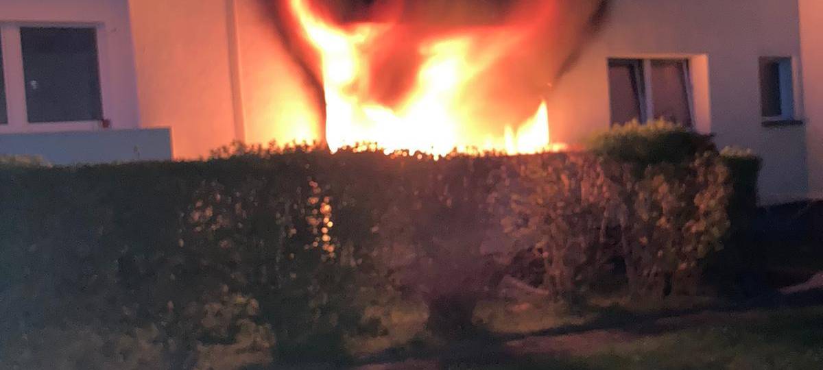 Wohnungsbrand "Auf dem Spiek" in Kamen am Karsamstag.