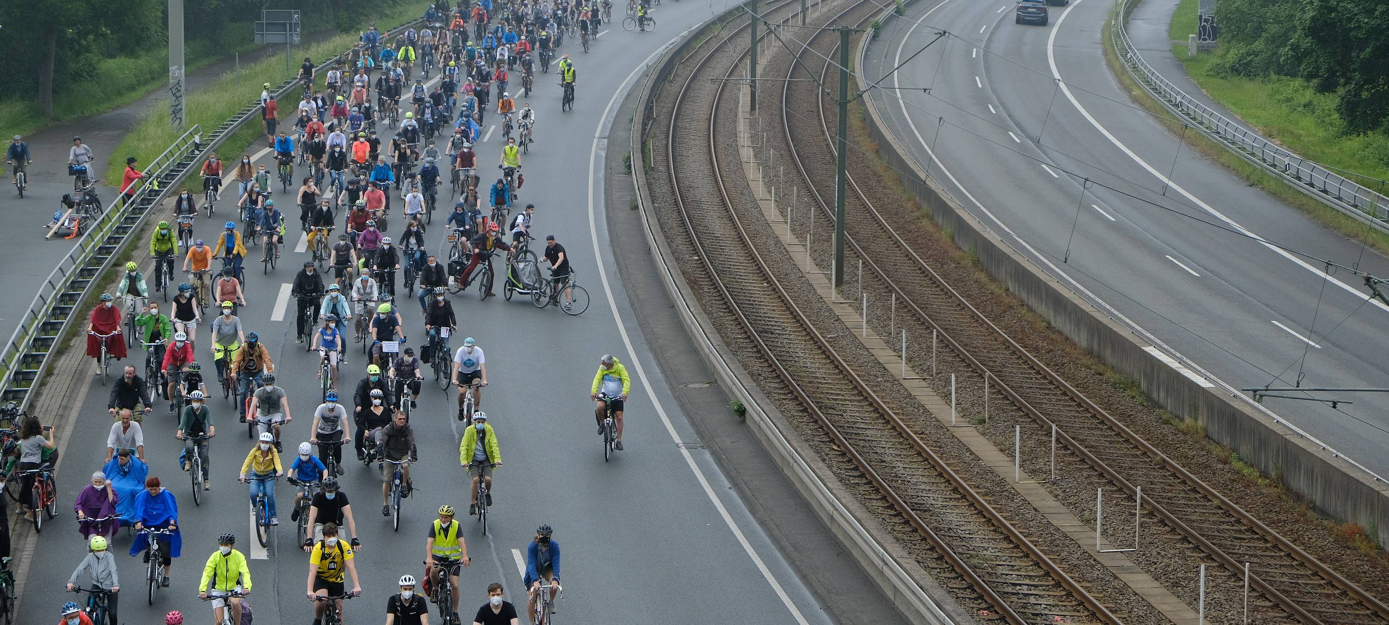 Fahrrad-Demos in Dortmund