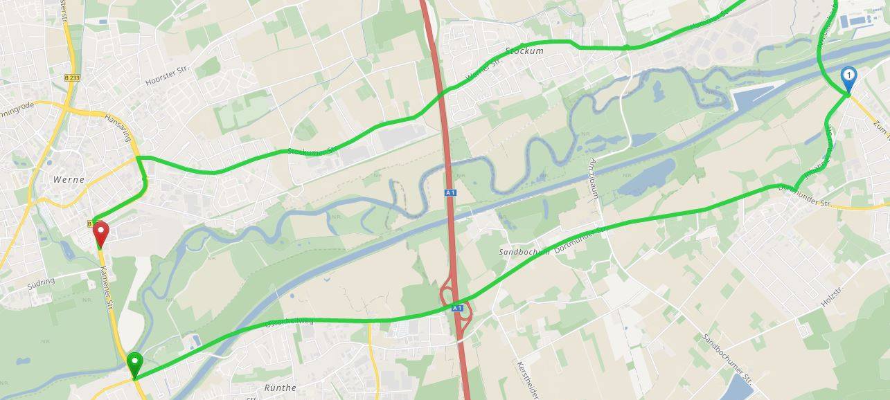 B233 zwischen Werne Bergkamen wird gesperrt