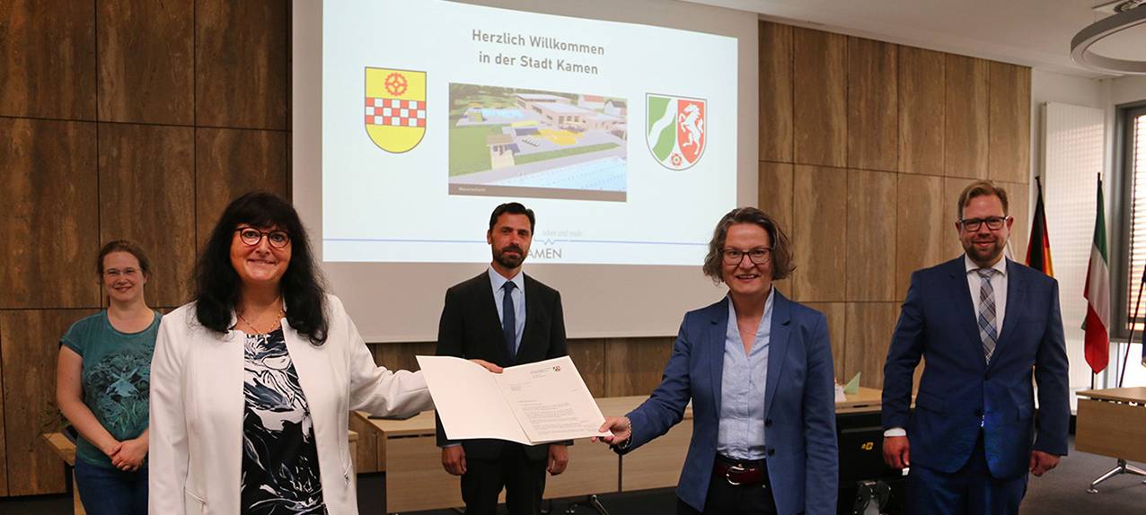 Kamen: Förderbescheid für neues Kombibad ist da