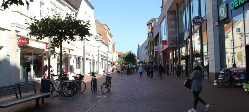Die Lüner Fu´ßgängerzone.