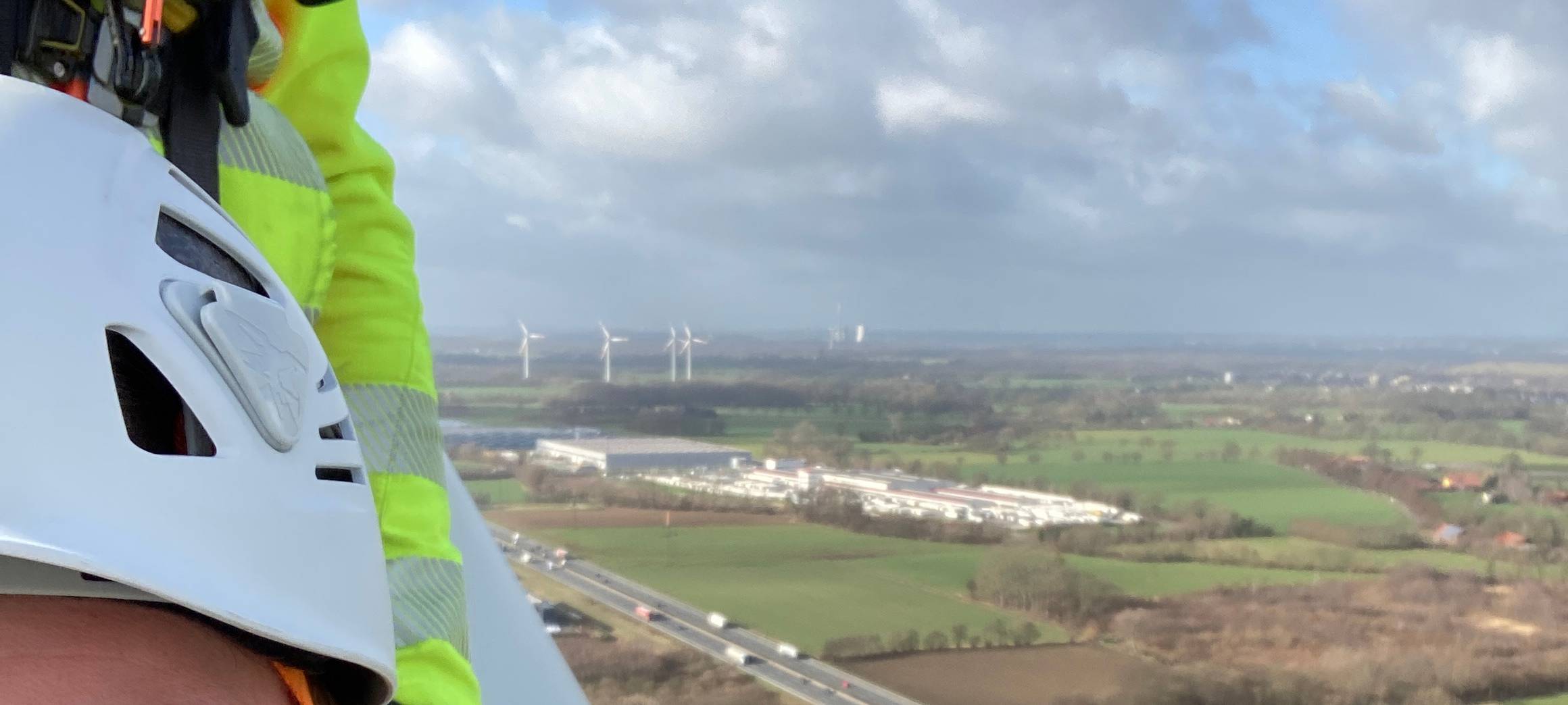 Ein Windrad von oben - und innen