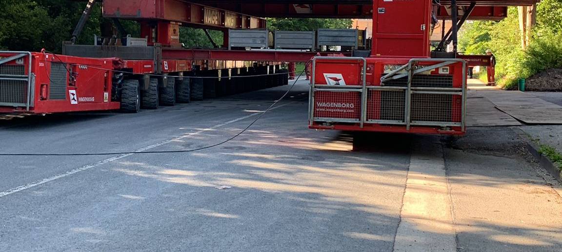 Kamen: Erster Teil der Münsterstraßen-Brücke eingeschoben