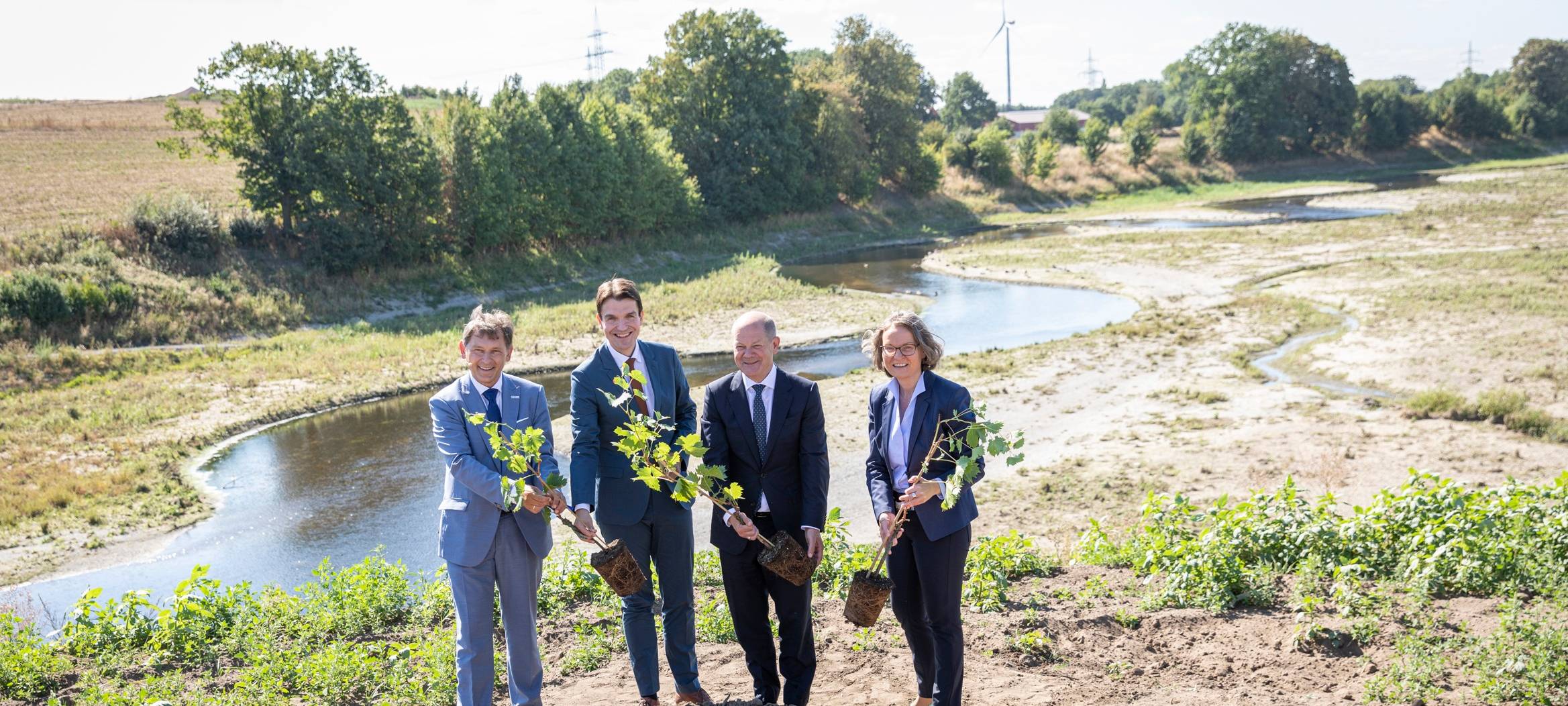 Festakt zum Emscher-Umbau mit Kanzler Scholz