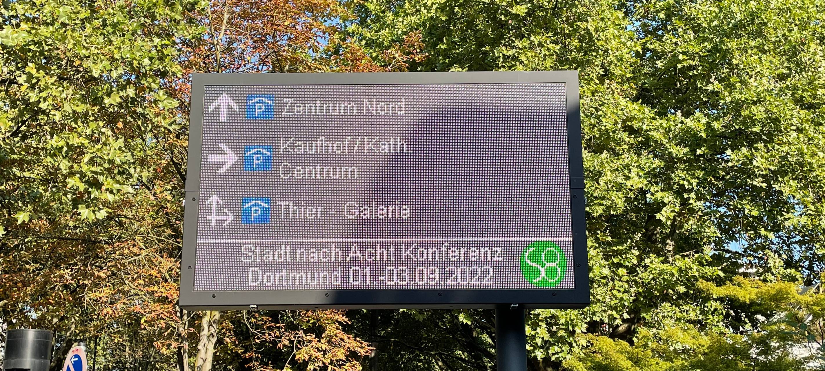 Neues Parkleitsystem in Dortmund