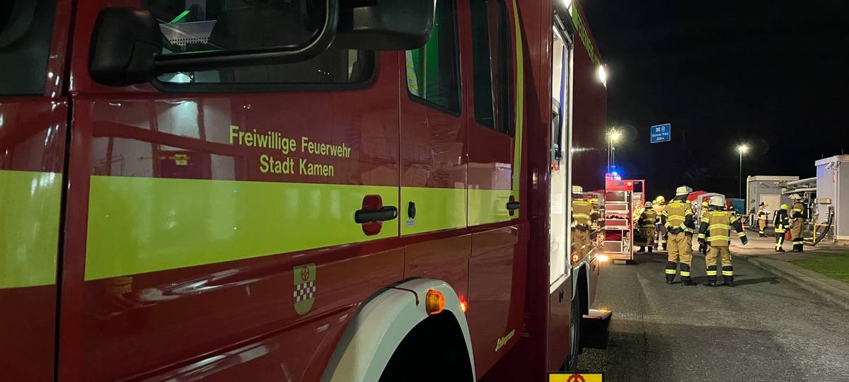 Feuerwehr-Einsatz bei 3M in Kamen