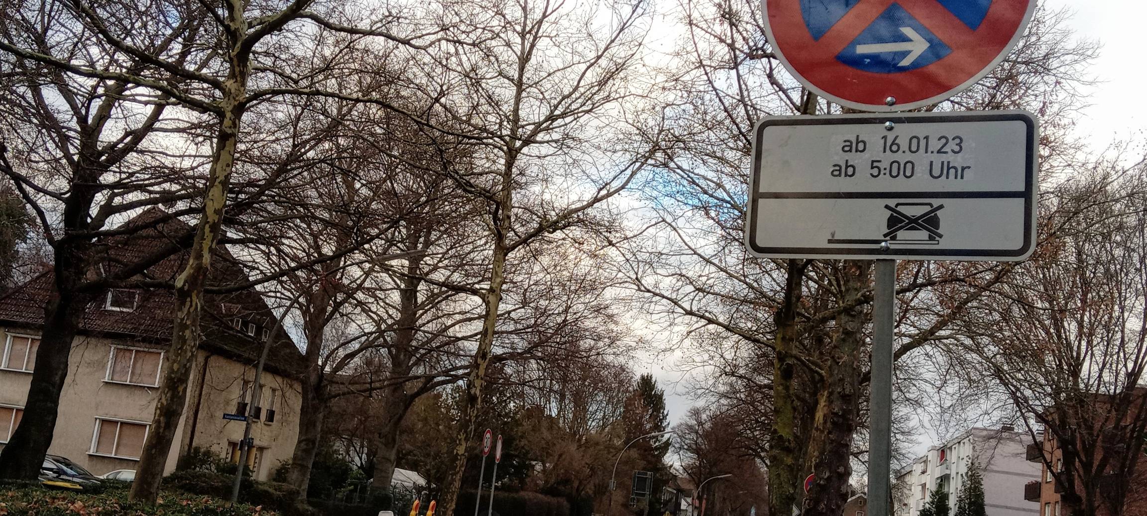 Die Hammer Straße in Kamen ist nur noch in Fahrtrichtung Hamm (Bild) offen.