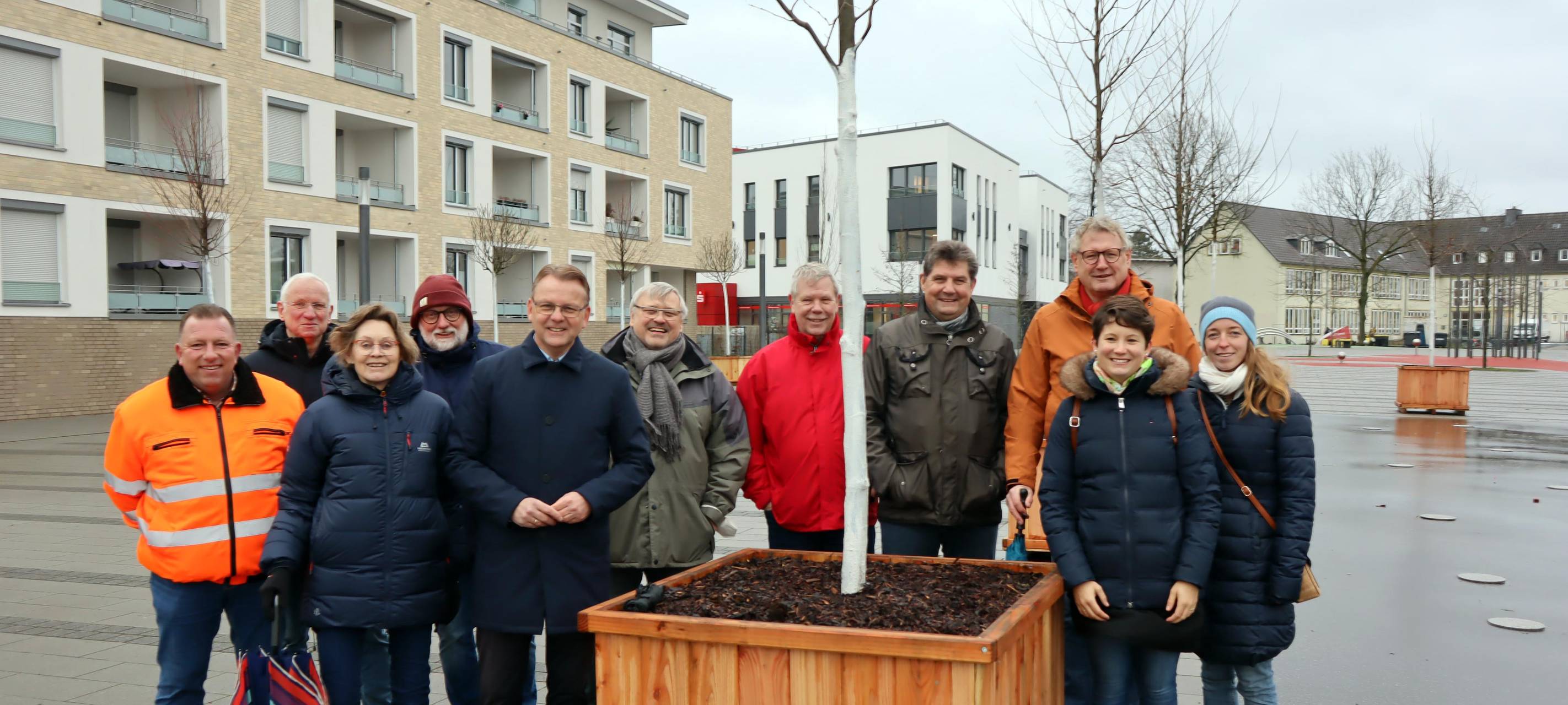 Mobile Bäume für Campusplatz in Selm
