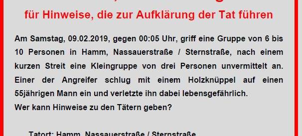 Hammer Polizei sucht Täter