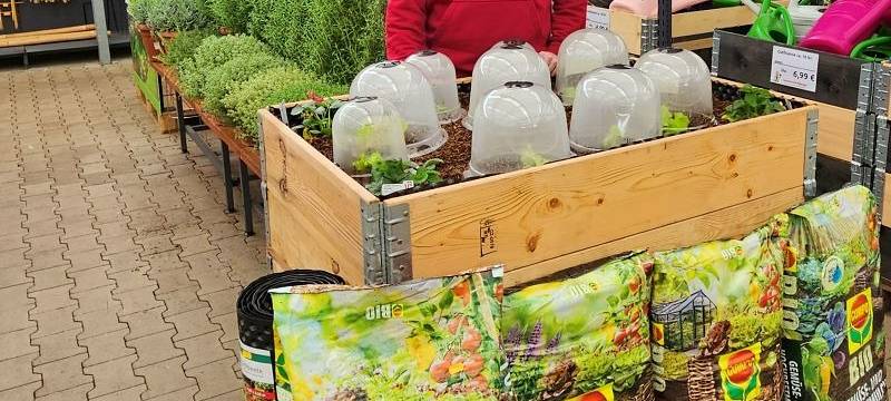 Das Hochbeet im Antenne Unna-Garten.