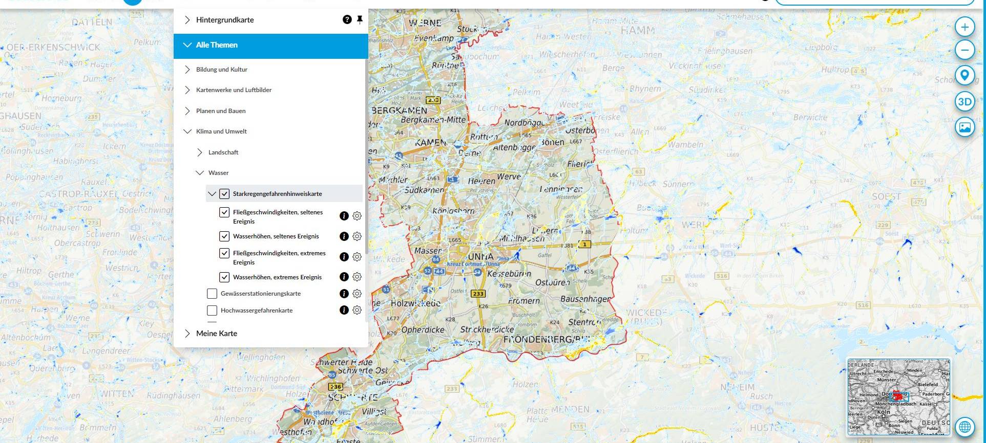 Neue GeoService für den Kreis Unna