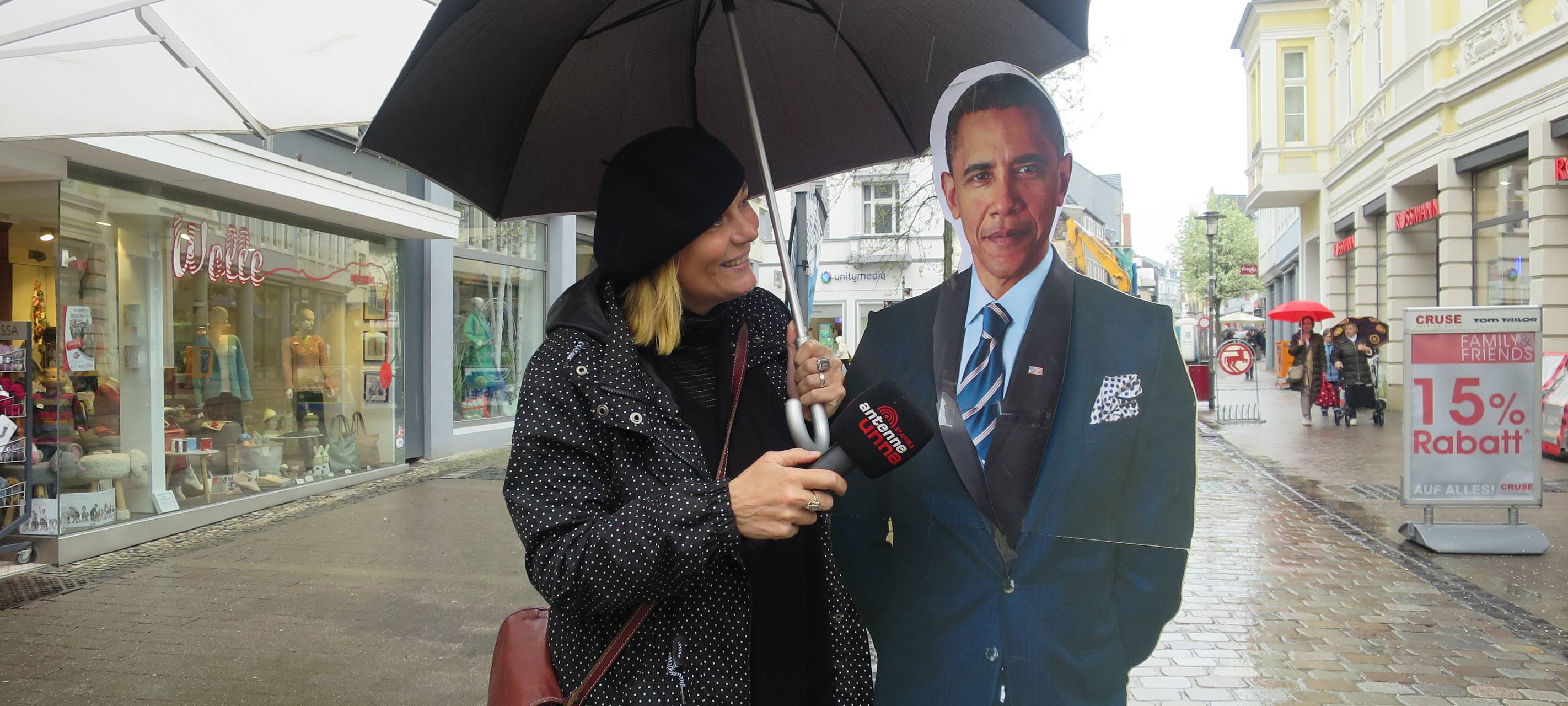 Obama-Selfies in Unna