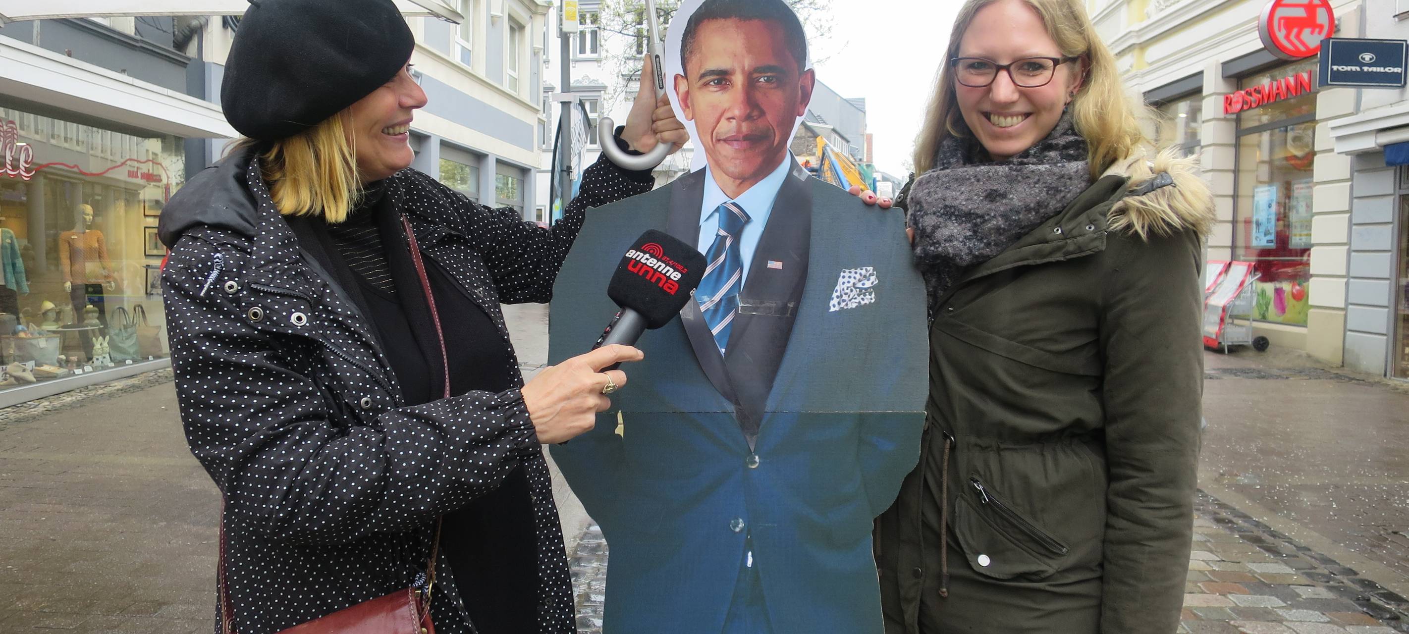 Obama-Selfies in Unna
