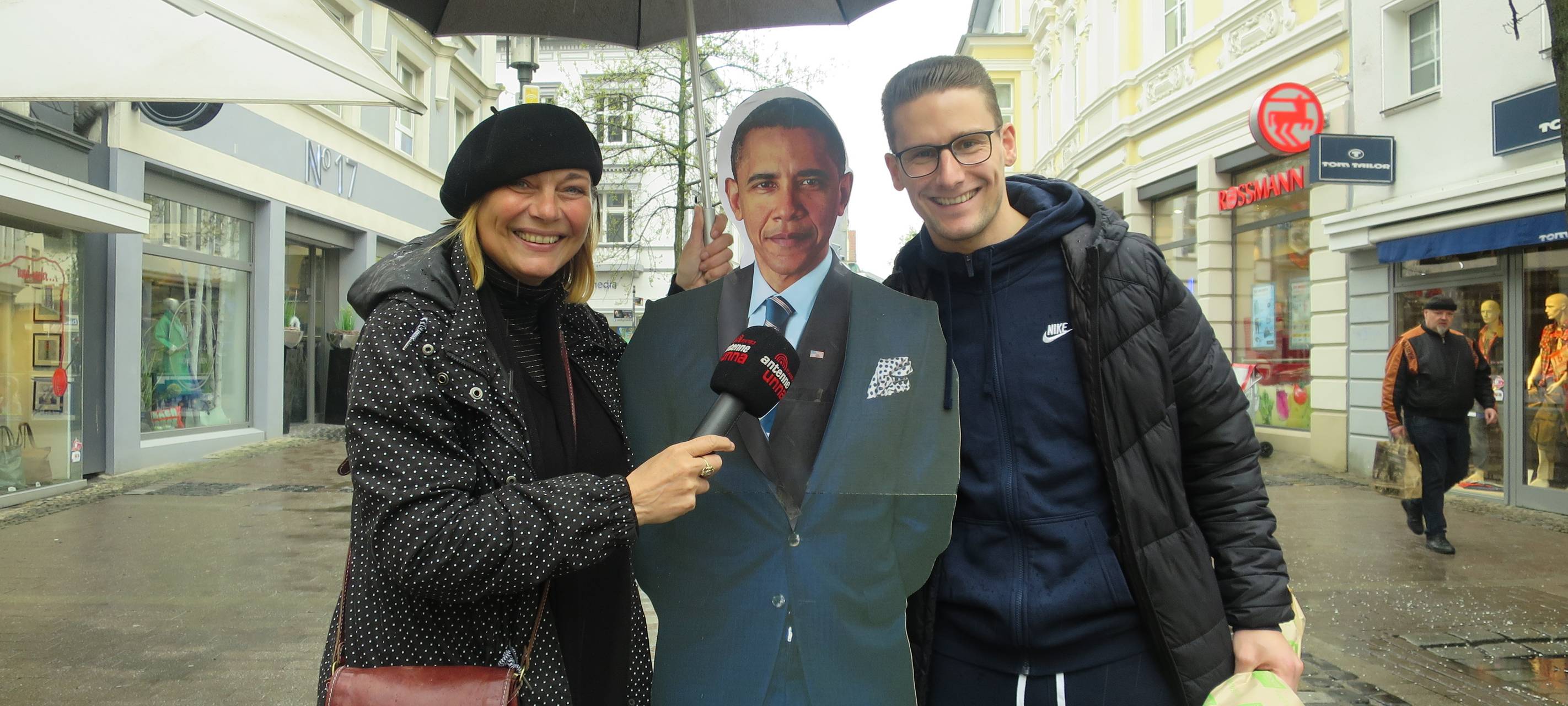 Obama-Selfies in Unna