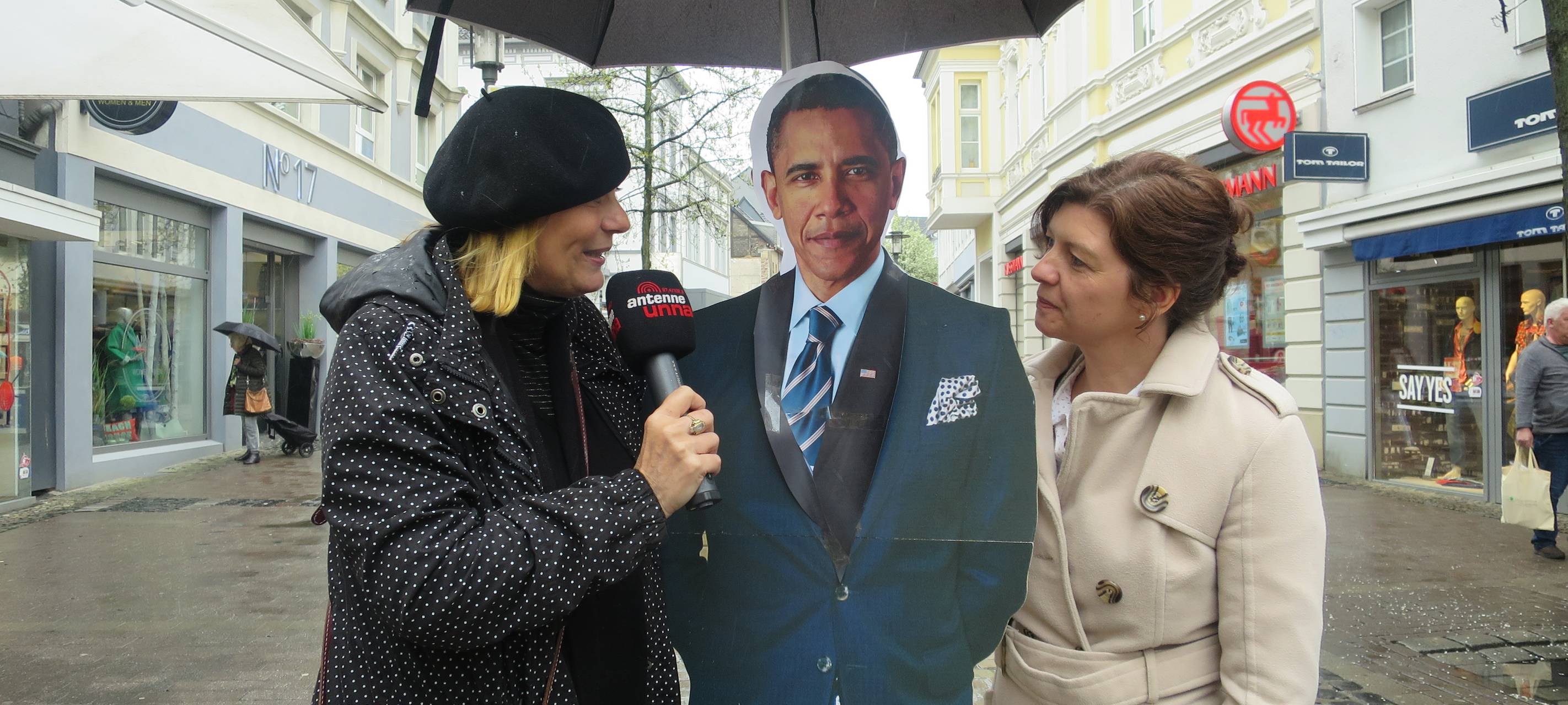 Obama-Selfies in Unna