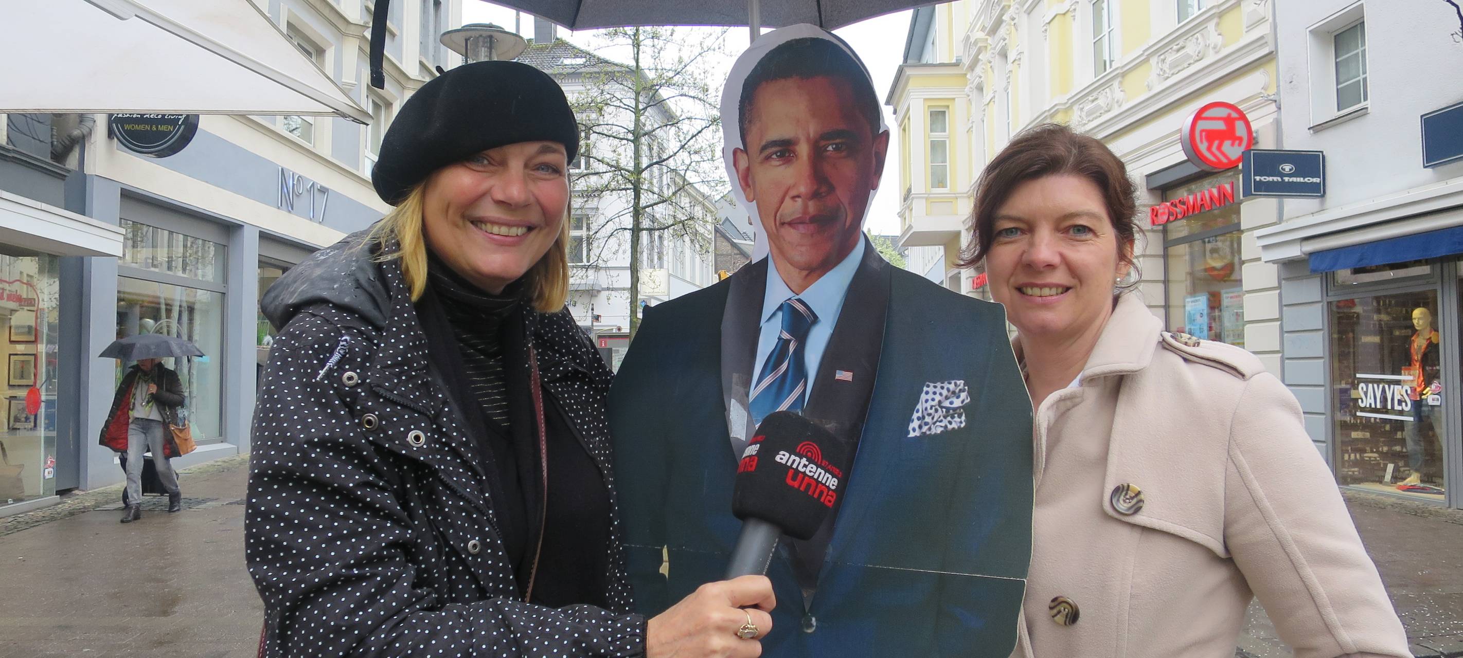 Obama-Selfies in Unna