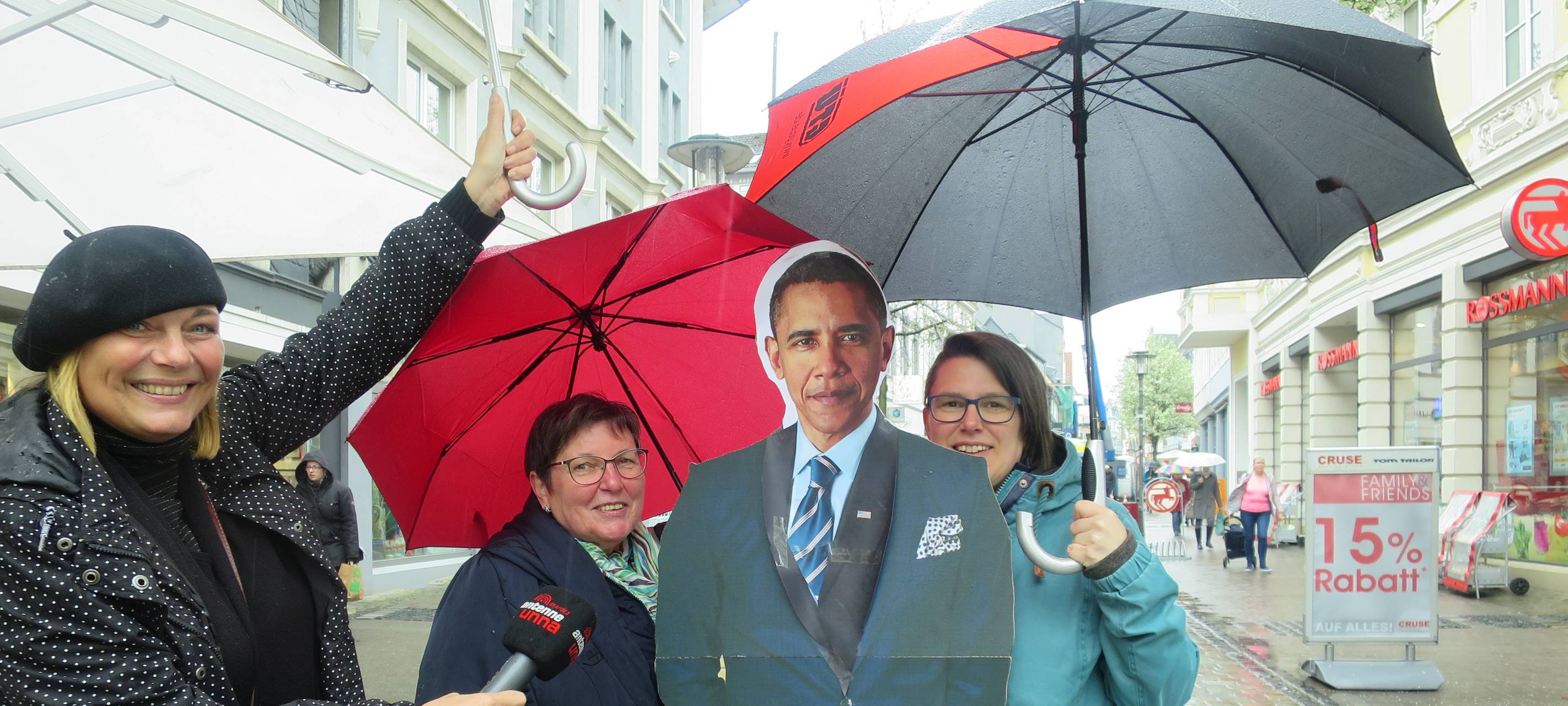 Obama-Selfies in Unna