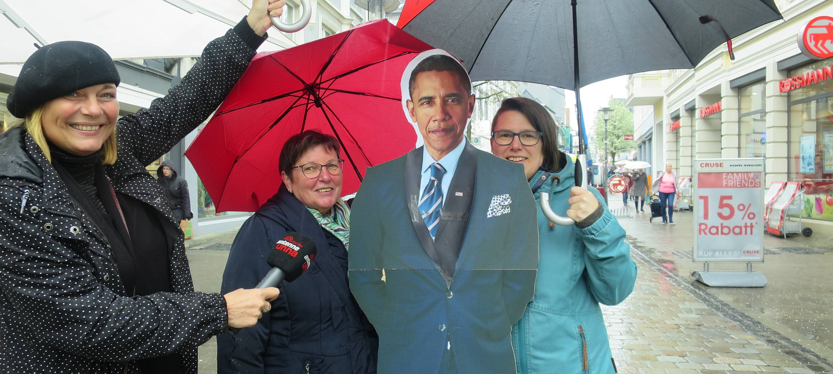 Obama-Selfies in Unna