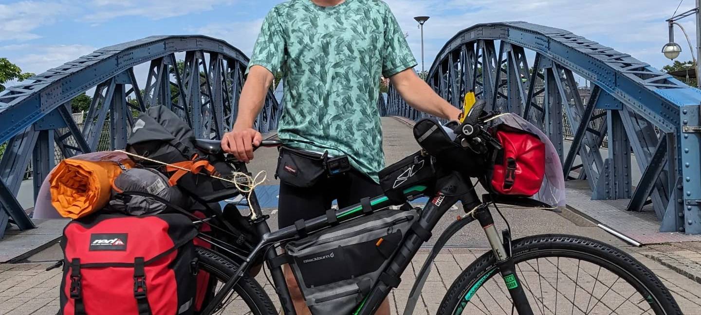 Fahrradtour zum Olymp: Pascal aus Unna sammelt Spenden