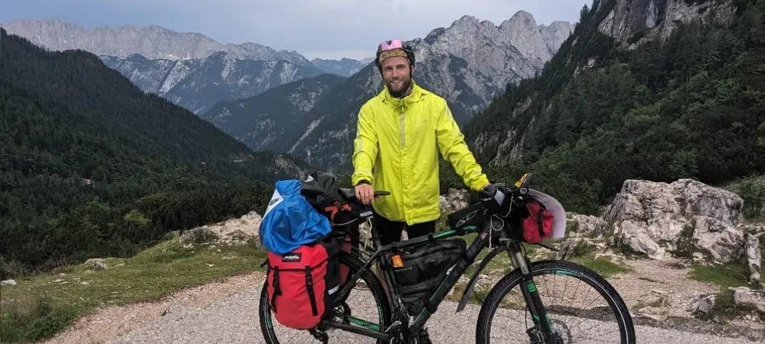 Fahrradtour zum Olymp: Pascal aus Unna sammelt Spenden