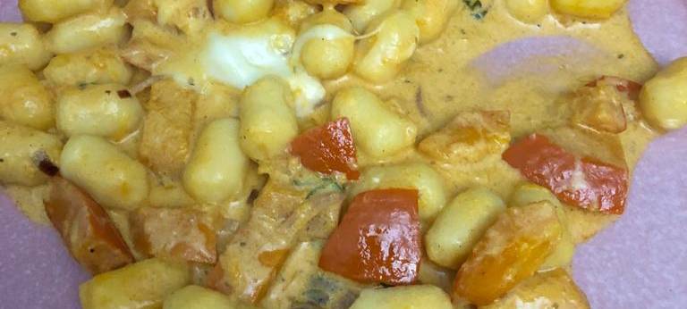 Kürbisgnocchi-Auflauf