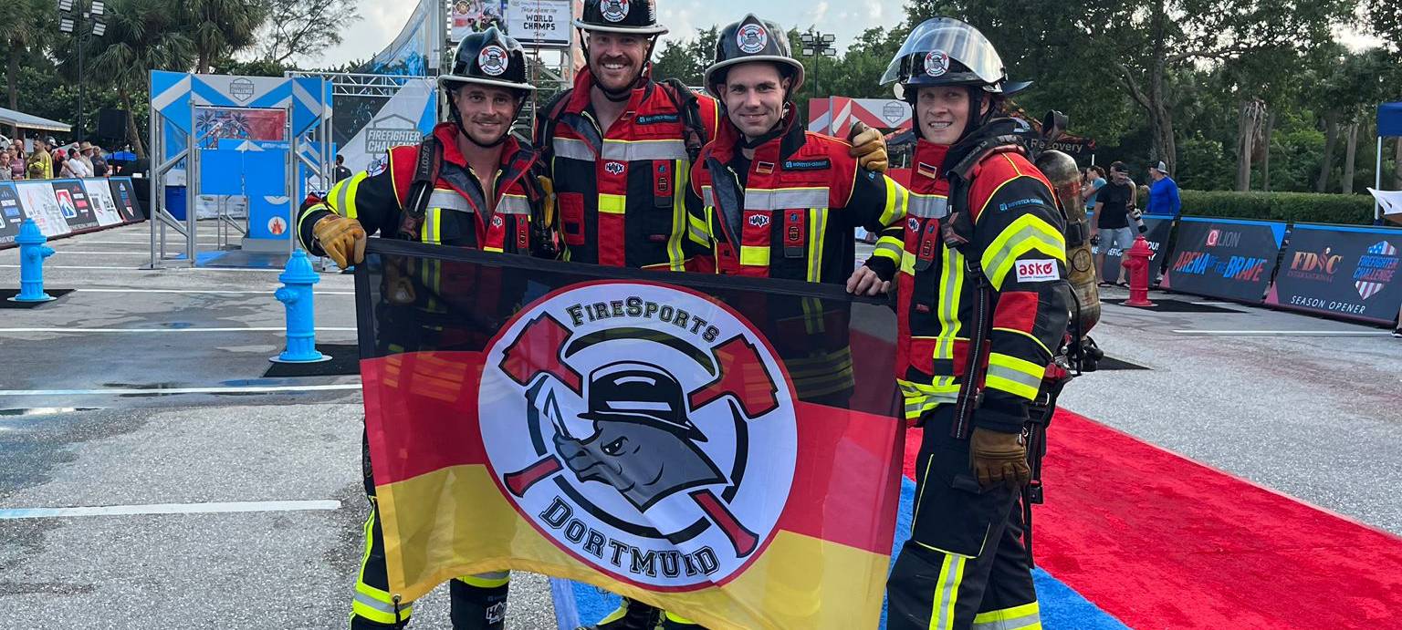 Weltmeisterschaften für Feuerwehrleute: Tom aus Lünen war dabei