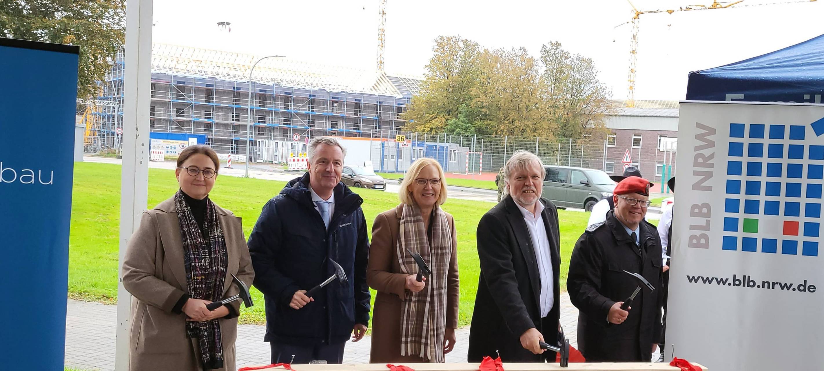 Unna: Richtfest an der Glückauf-Kaserne