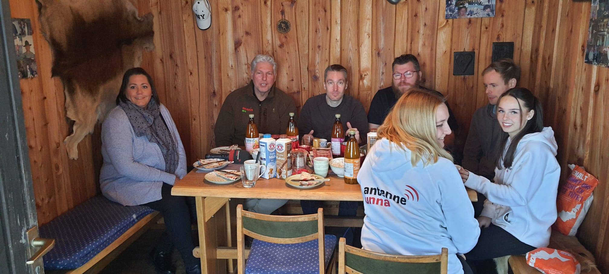 Frühstück in der Winterlandschaft in Schwerte