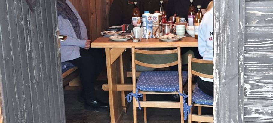 Frühstück in der Winterlandschaft in Schwerte