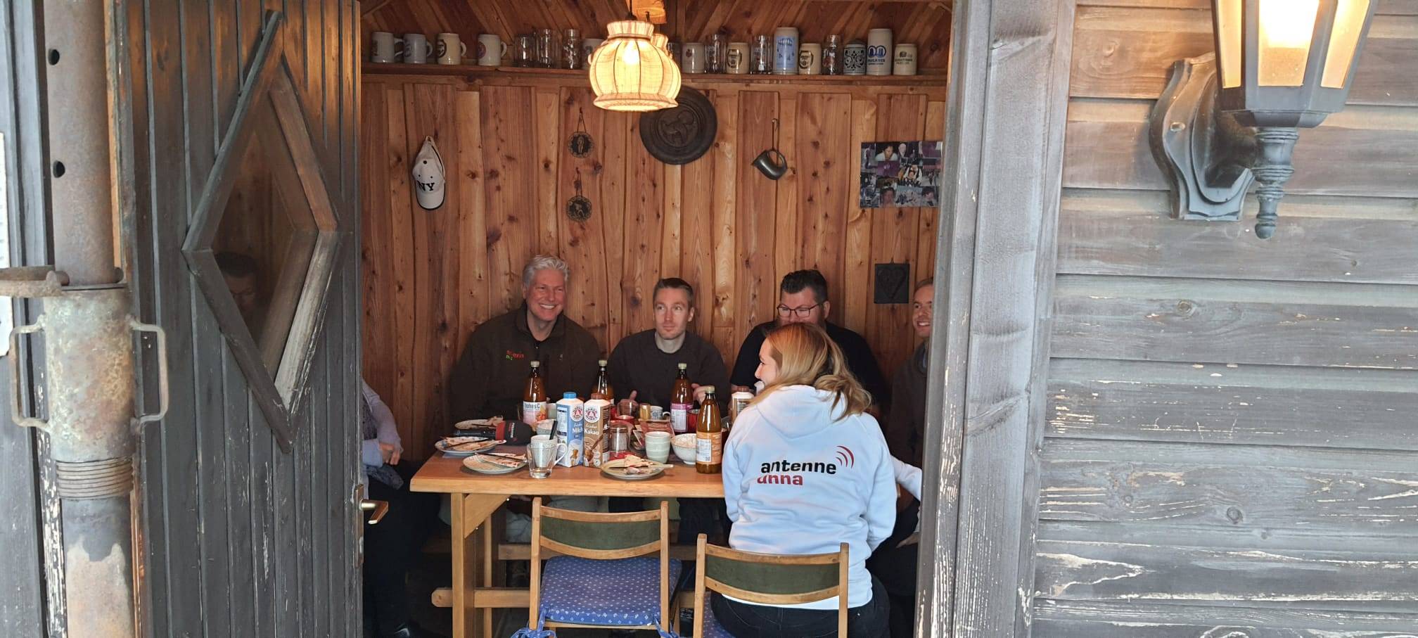 Frühstück in der Winterlandschaft in Schwerte