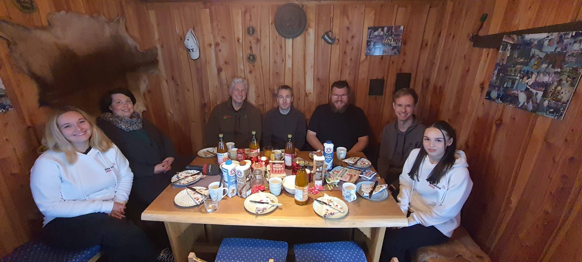 Frühstück in der Winterlandschaft in Schwerte