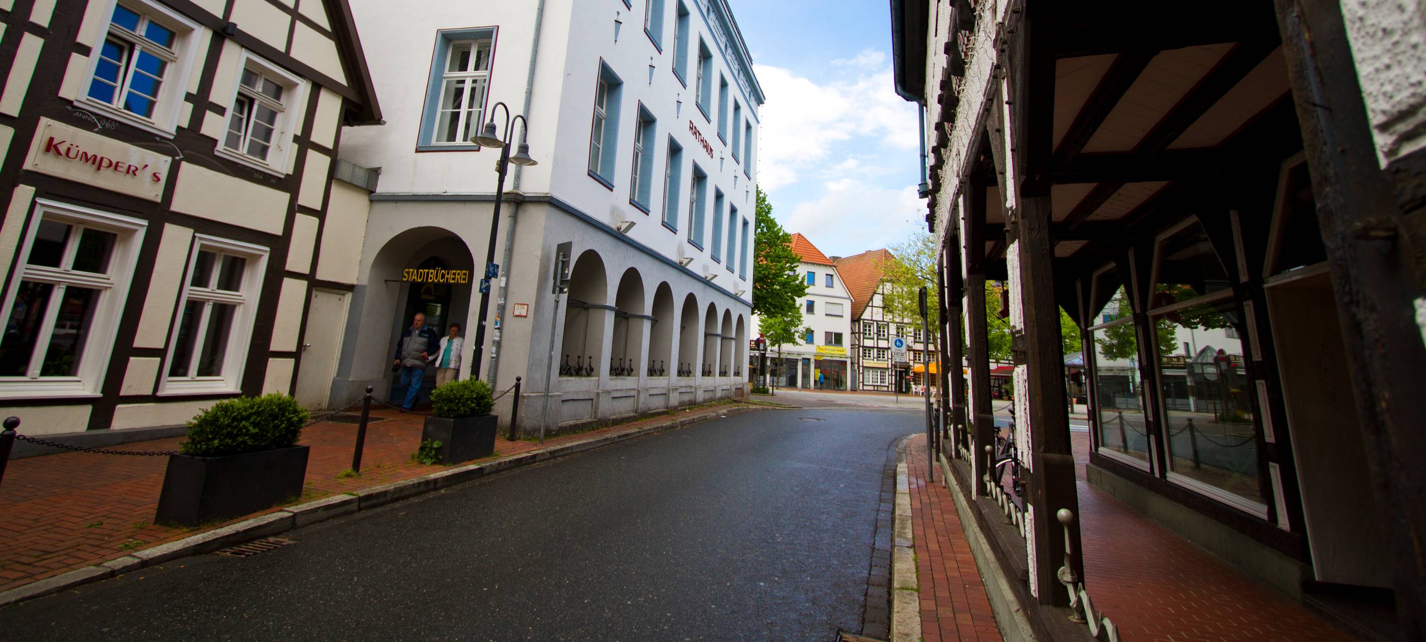 Bahnhofstraße in Kamen.
