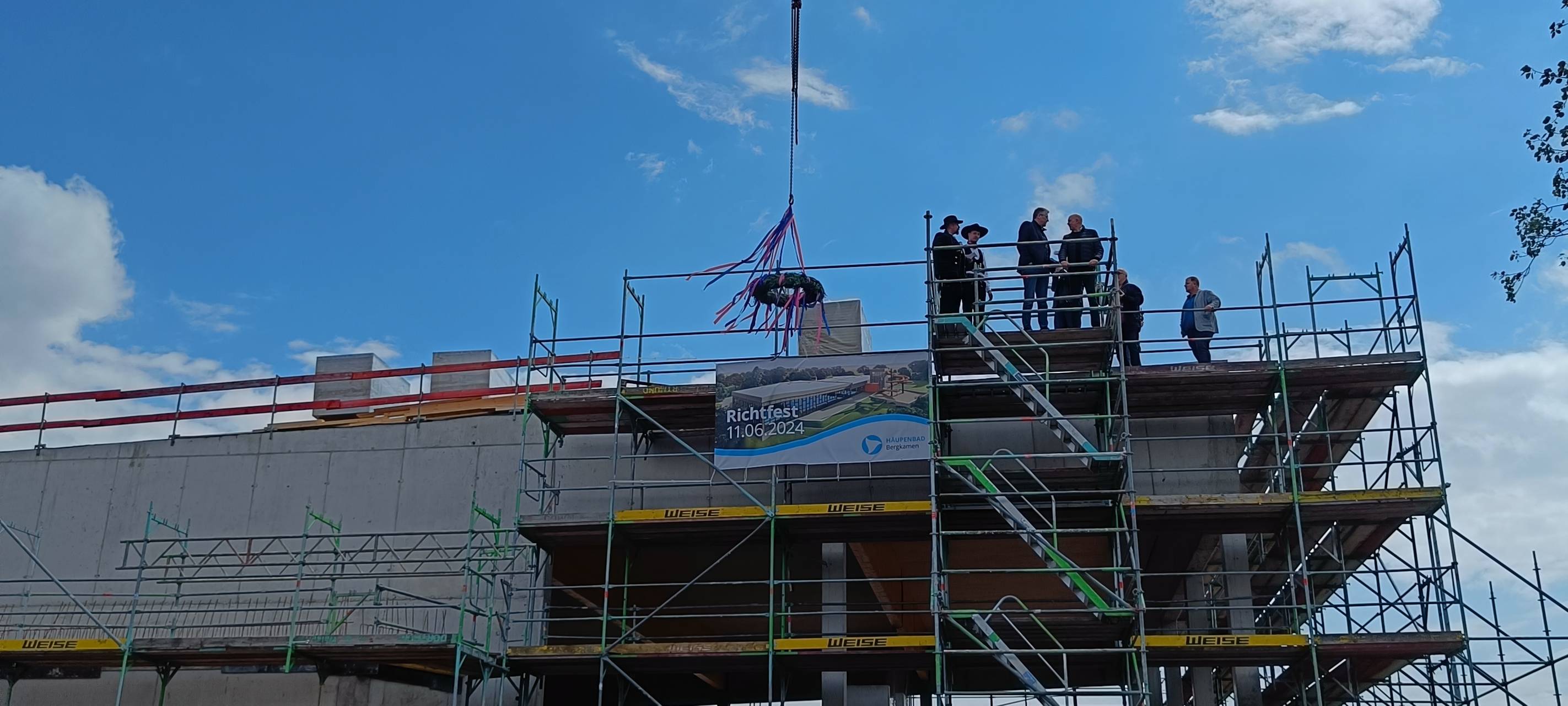 Richtfest vom Häupenbad in Bergkamen