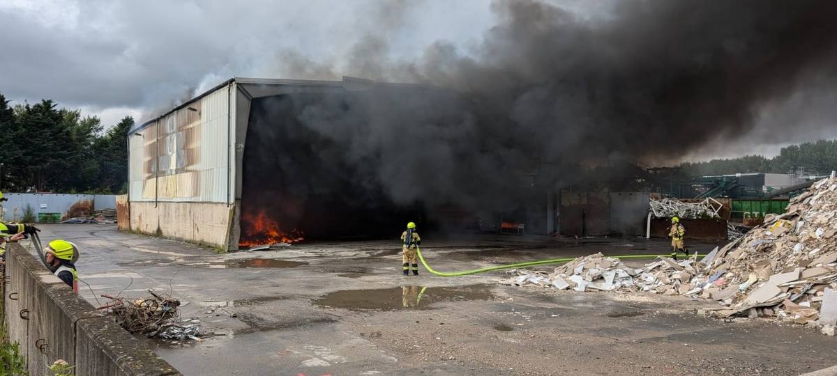 Kamen: Brand auf Deponie
