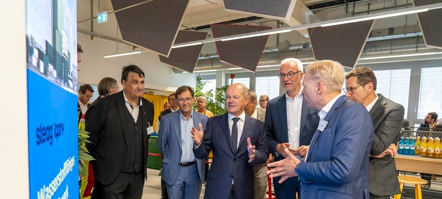 Olaf Scholz über Kraftwerkspläne in Bergkamen informiert