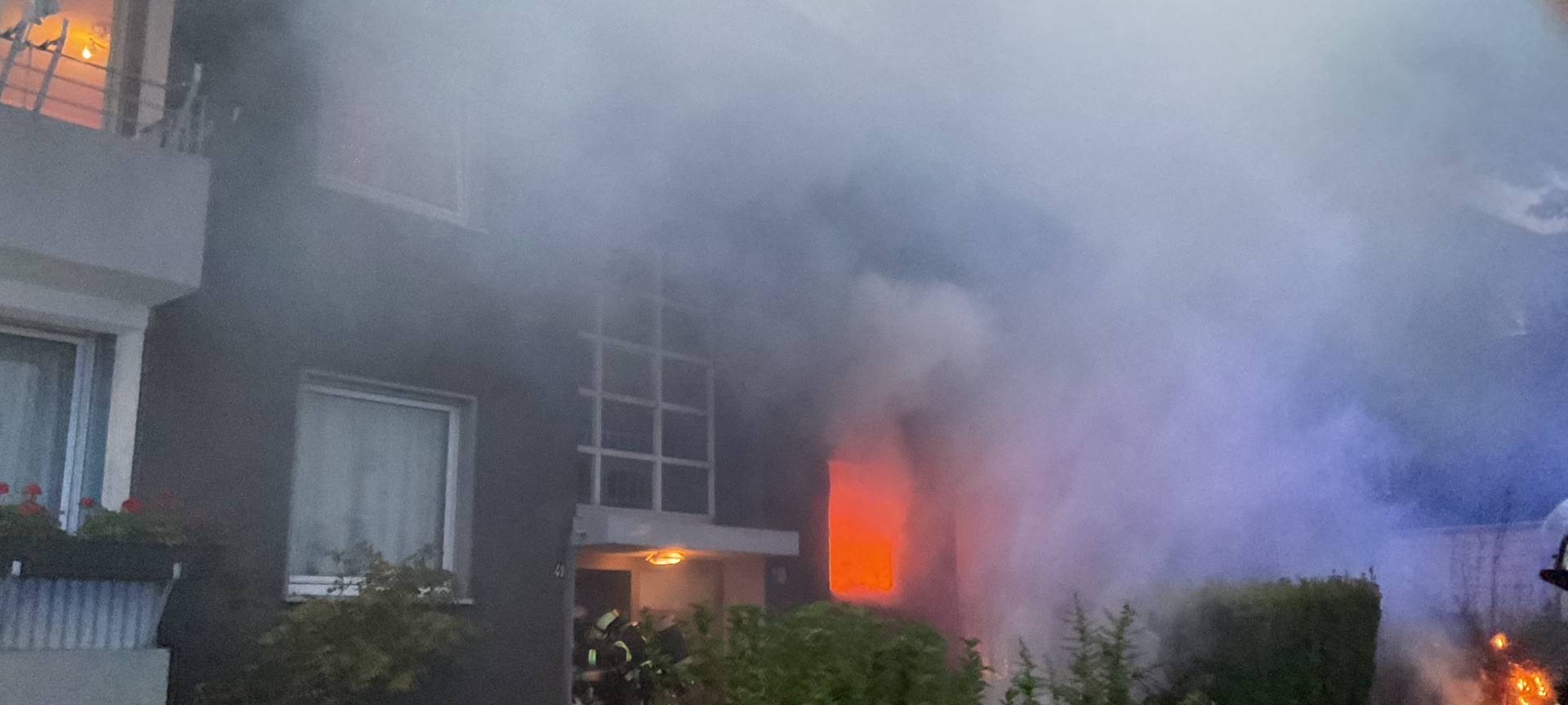 Verletzte bei Brand mit Explosion in Dortmund