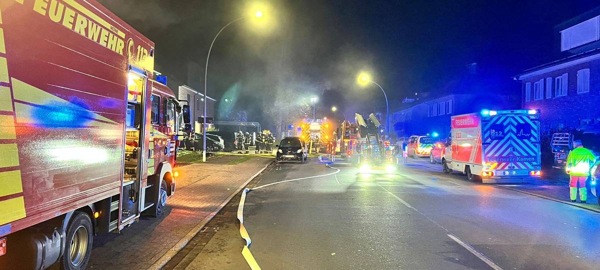 Werne: Akku in Flammen