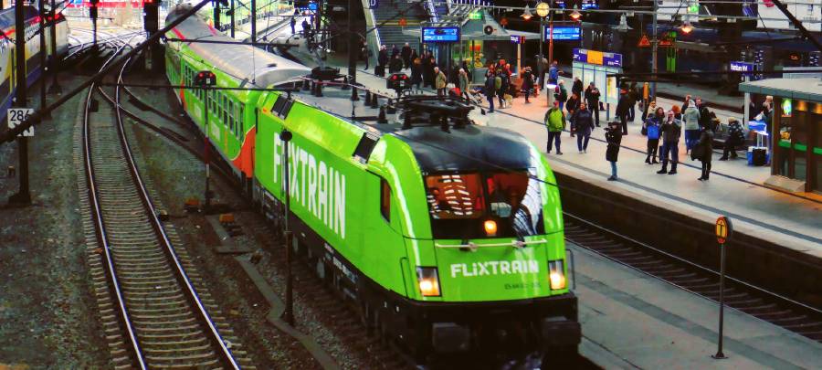 FlixTrain hält in Hamm