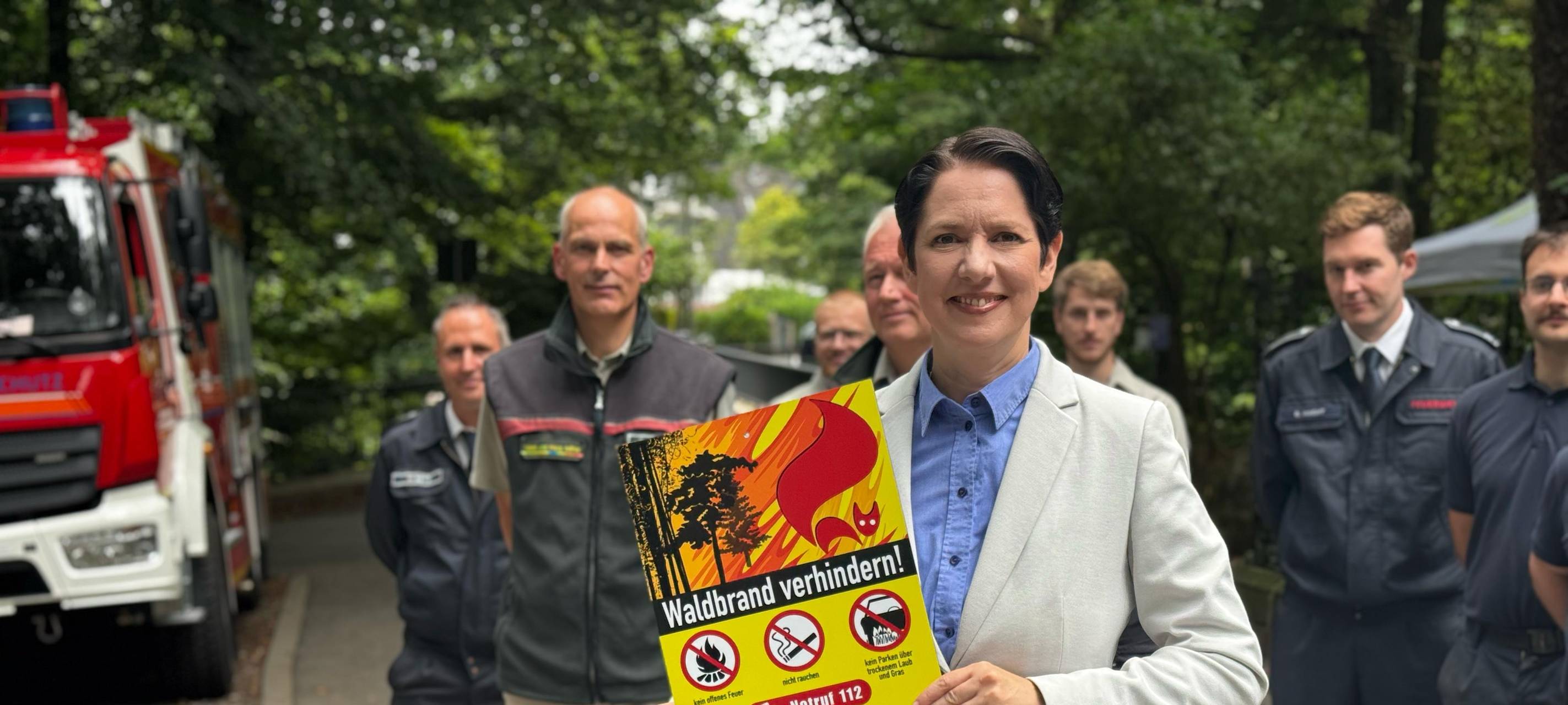 Kreis Unna: Neue Schilder warnen vor Waldbrandgefahr