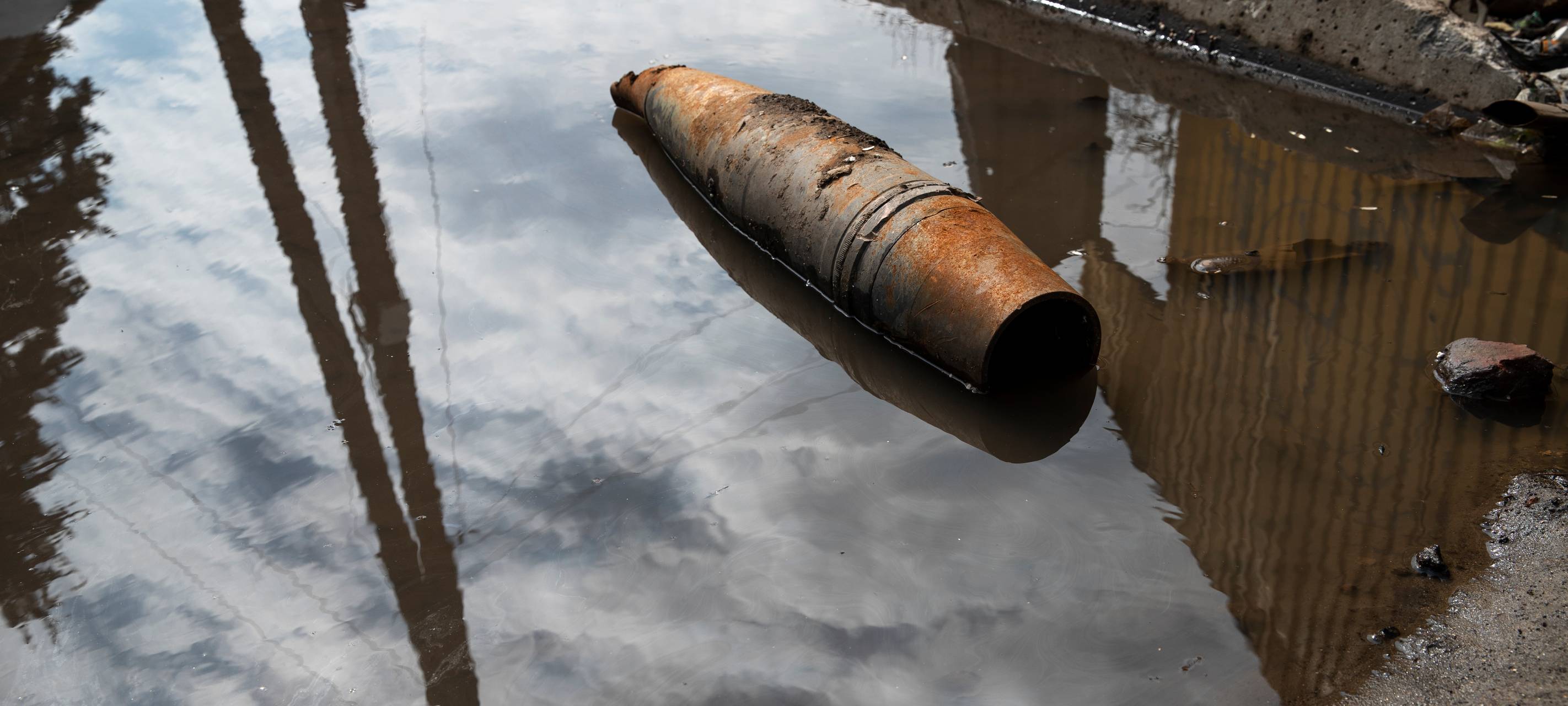 Wasserrohrbruch Symbolbild