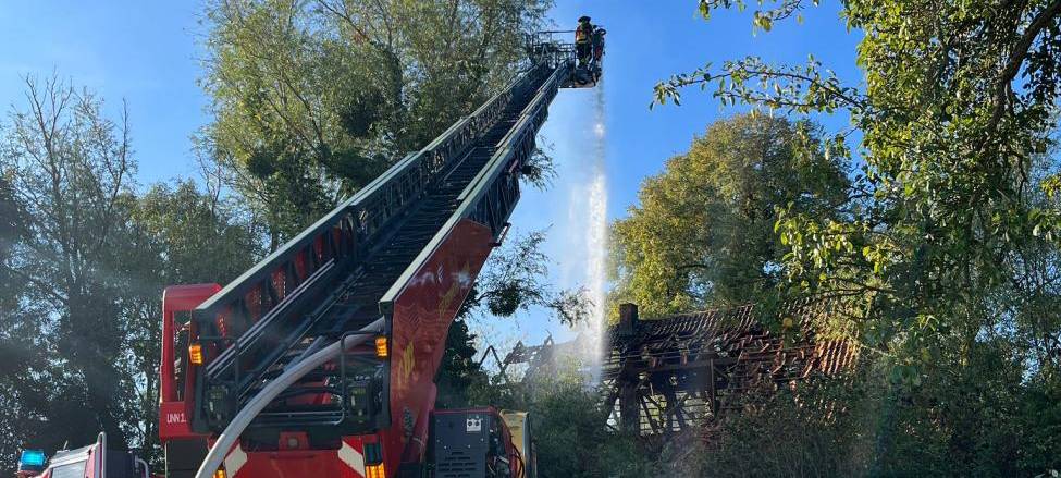 Unna-Hemmerde: Bauernhof in Flammen